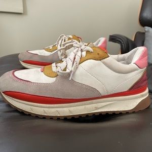 Madewell Kickoff Trainer Sneakers in Bright Colorblock Leather